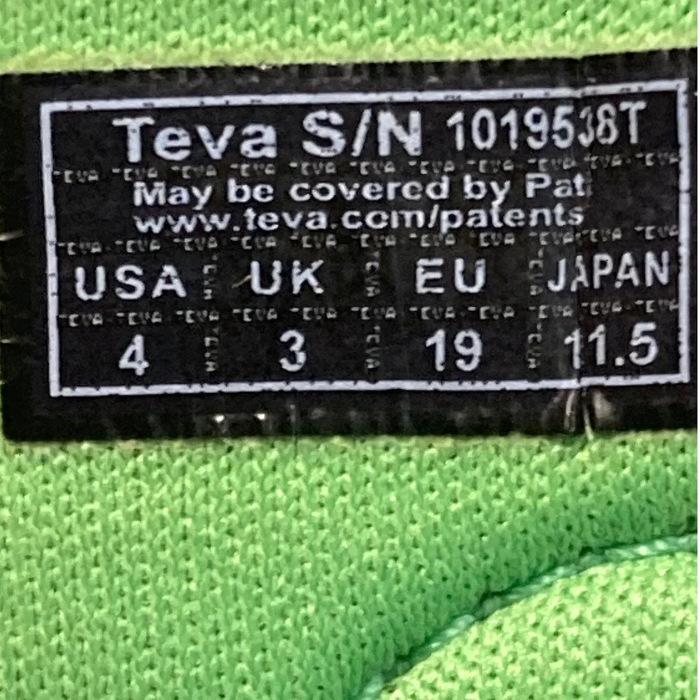 Teva Toddler Psyclone 4 Navy Green Sport Sandals 1019538T Size 4C
